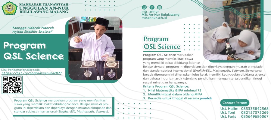 Program Unggulan QSL: Science